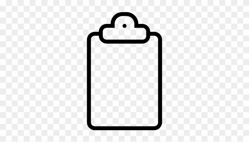 Clipboard Outlined Interface Symbol Vector - Clipboard Symbol #967887