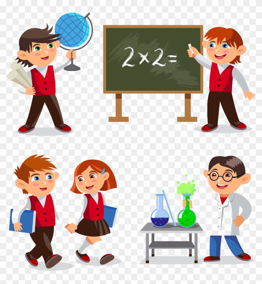 Chemistry Cartoon Laboratory Illustration - Chemistry Teacher Cartoon #967918