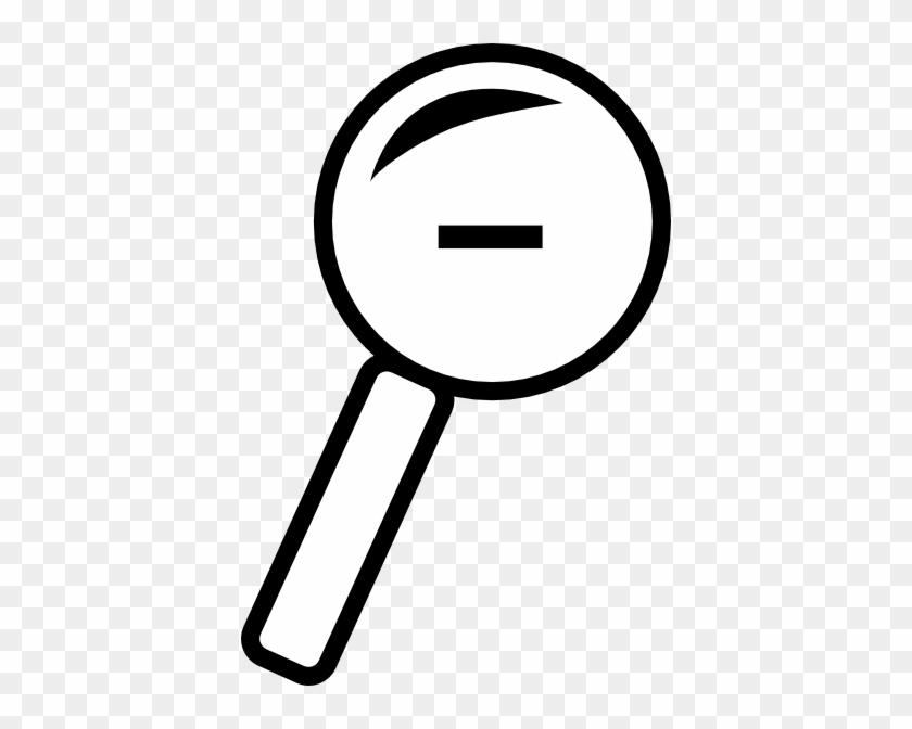 Free Vector Zoom Out Icon Clip Art - Magnifying Glass Clipart #967945