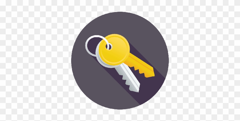 Flat Keys Icon - Illustration #968038