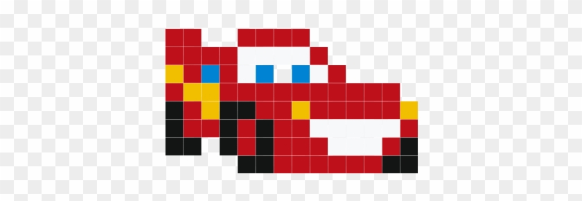 Red Car Flash - Lightning Mcqueen Pixel Art #968300