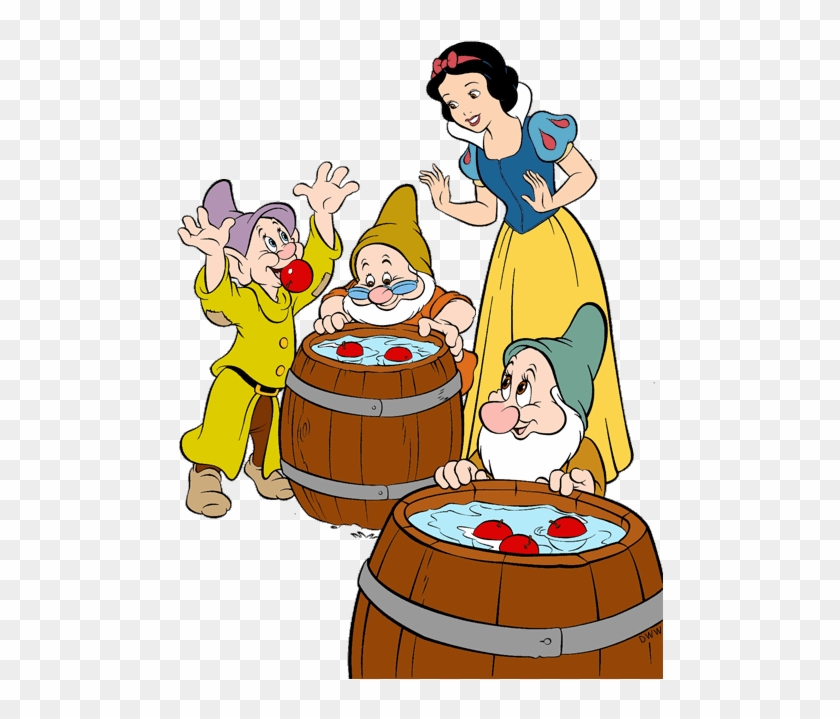 Clip Art Snow White And The Seven Dwarfs - Snow White And The Seven Dwarfs Wash #968387
