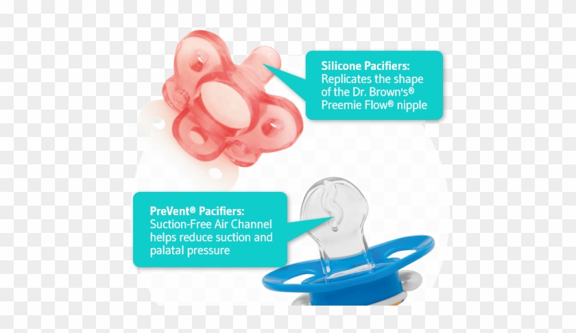 Two Great Pacifiers, One Solid Commitment To Comfort - Dr. Brown's Pacifier One Piece Pink #968494