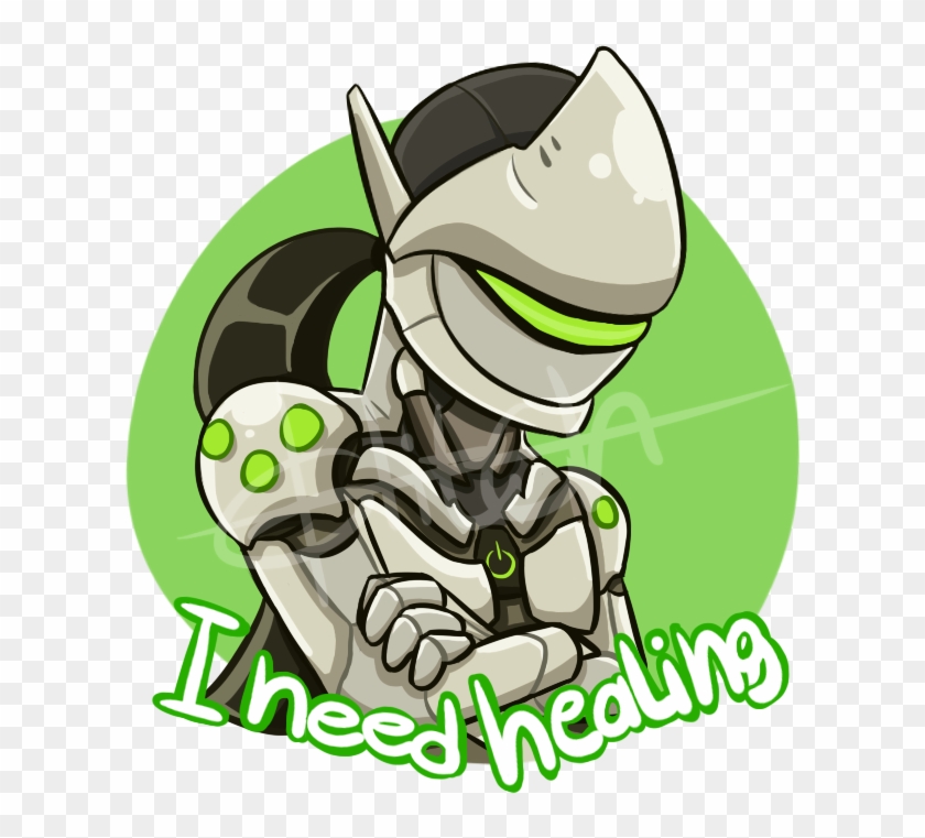 Stiker Genji I Need Healing By Glitcharttv - Genji I Need Healing #968590