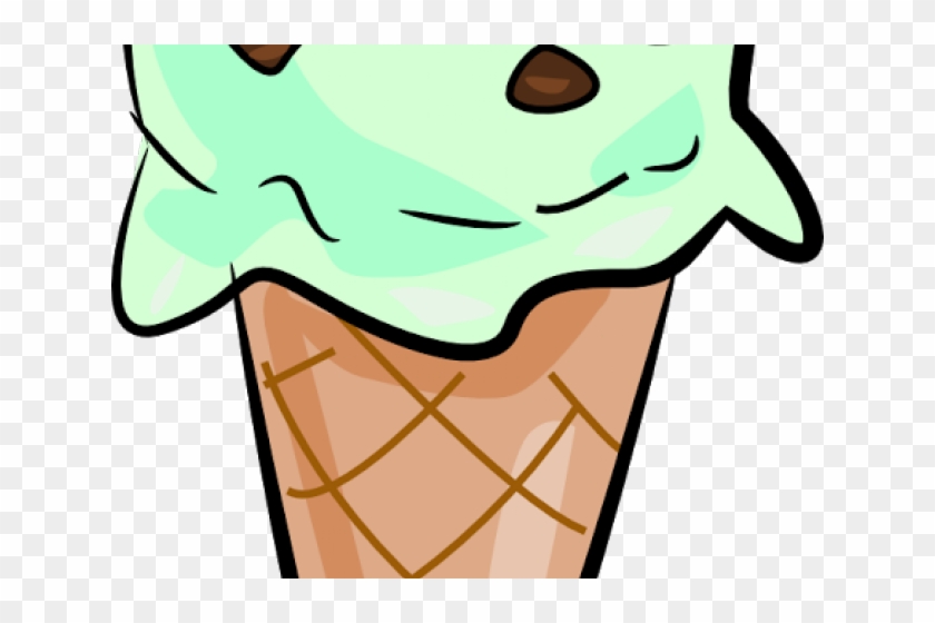 Ice Clipart Creal - Mint Chocolate Chip Ice Cream Clip Art #968771