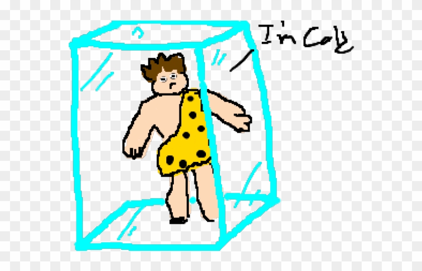Ice Clipart Frozen Man - Man In Ice Cube #968783