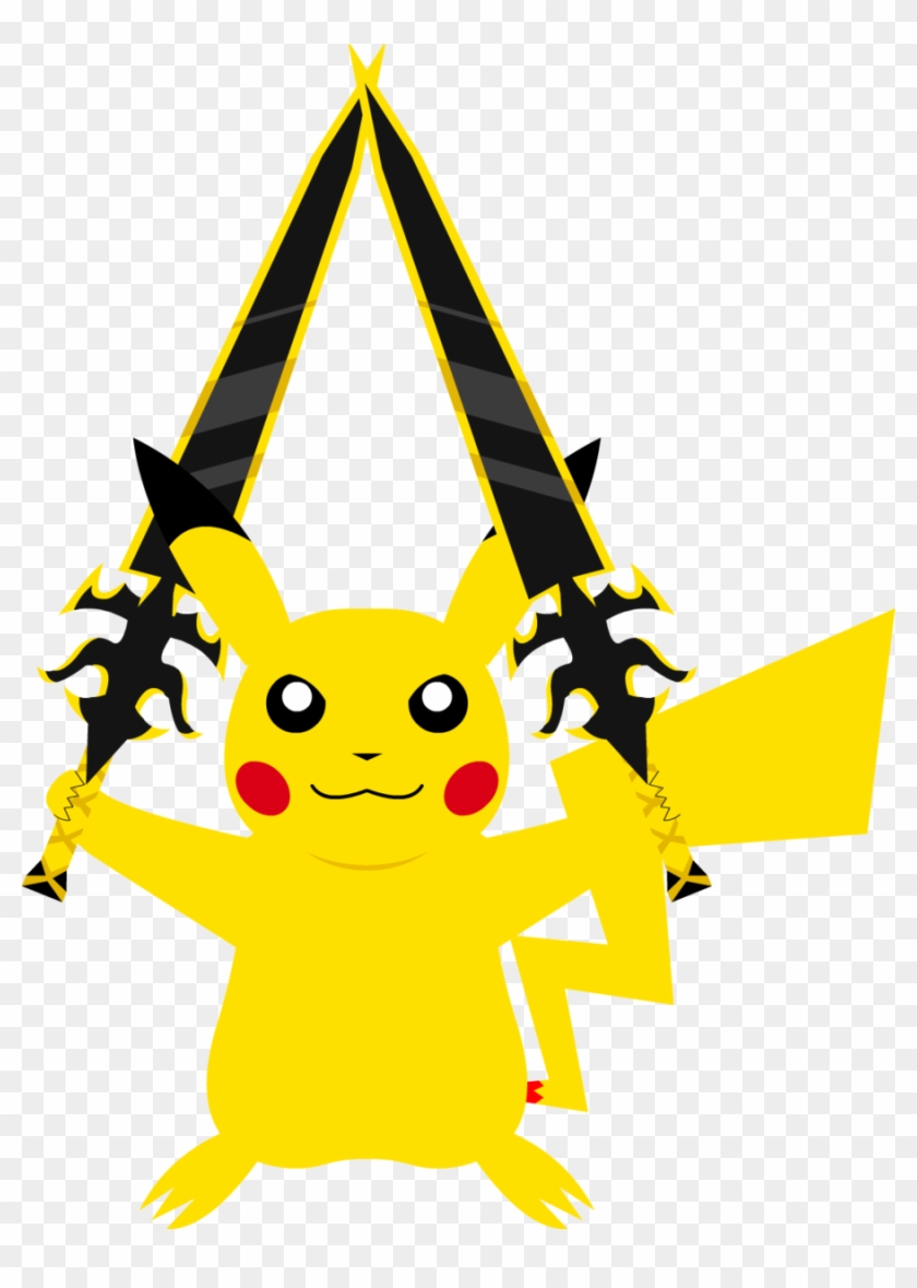 Pikachu Dual Sword By Darkajax Pikachu Dual Sword By - Sword #968847