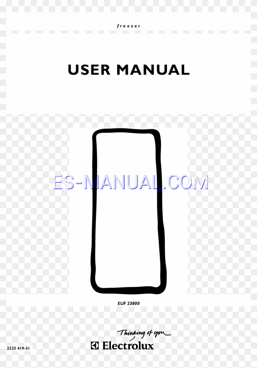 Read Online User's Manual For Electrolux Euf 23800 - Screenshot #968875