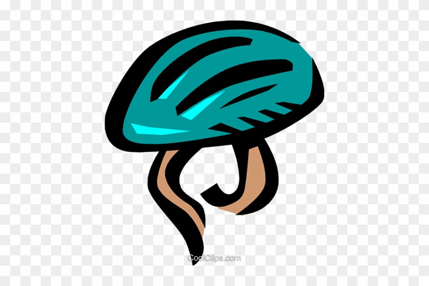 Bike Helmets Royalty Free Vector Clip Art Illustration - Easy Bike Helmet Clipart #968899