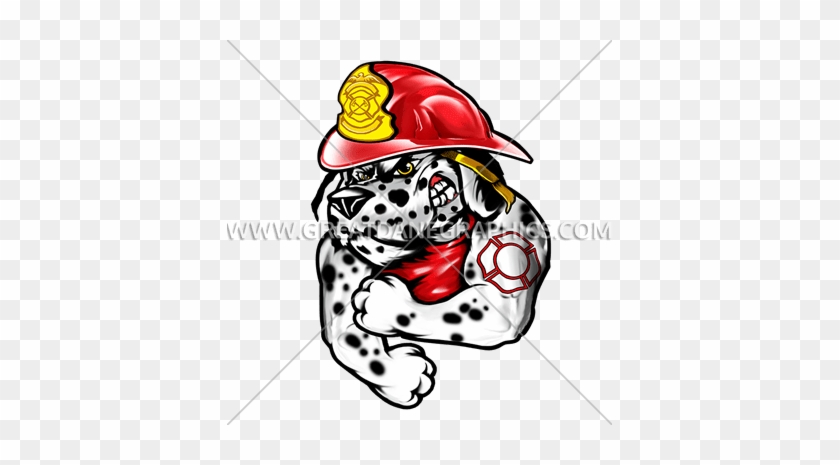 Firefighter Fighting Flames - Dalmatian Firefighter #968905