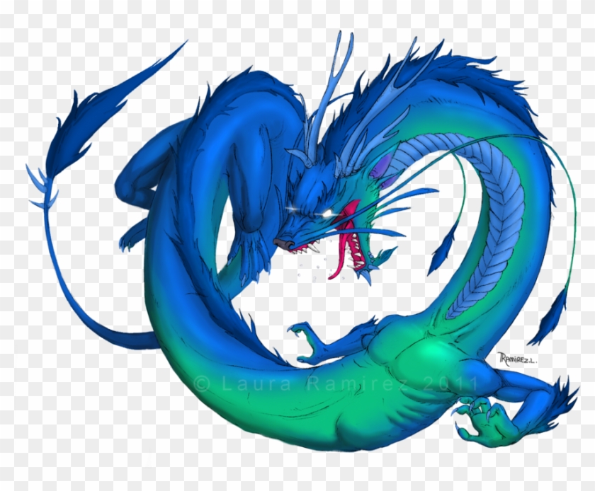 Blue Dragon Clipart Transparent - Digital Art #968912