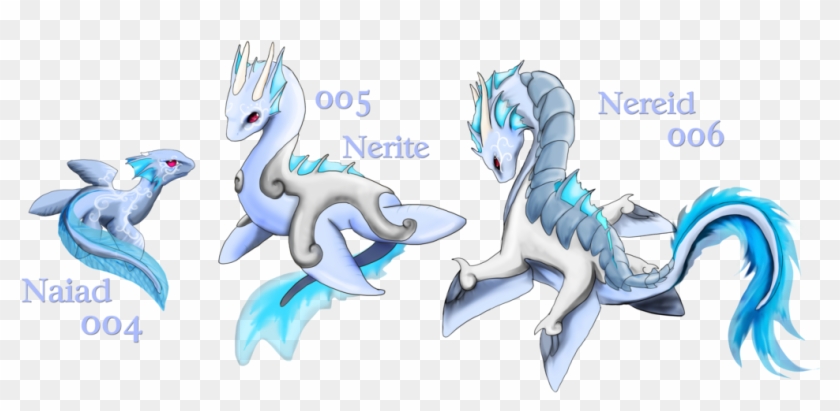 Blue Dragon Clipart Water Dragon - Made Up Water Type Pokemon #968922