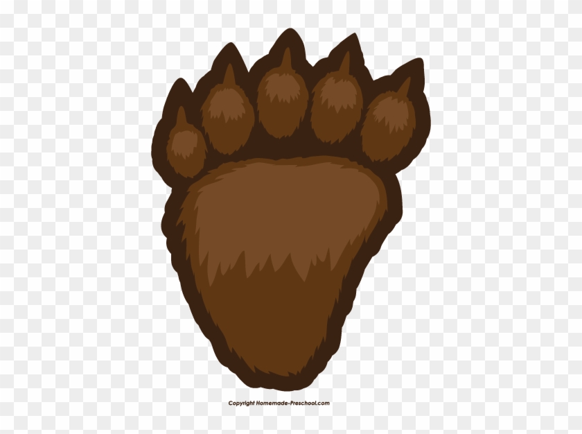 Bear Paw Free Paw Prints Clipart - Bear Paw Print Clip Art #968970