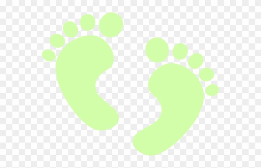 Feet Clipart Footprint - Green Baby Feet Clip Art #968977