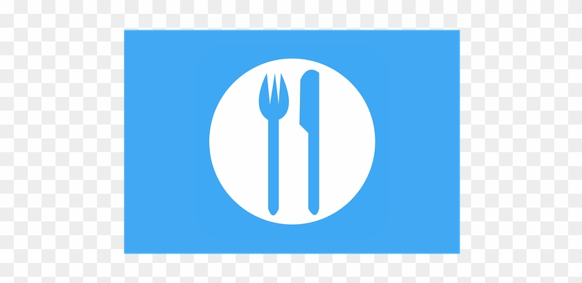 Icon, Clipart, Food, Fork, Knife, Plate - Restaurant Clipart Black And White #969026