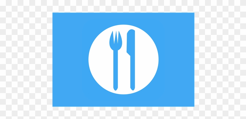 Icon, Clipart, Food, Fork, Knife, Plate - Restaurant Clipart Black And White #969026