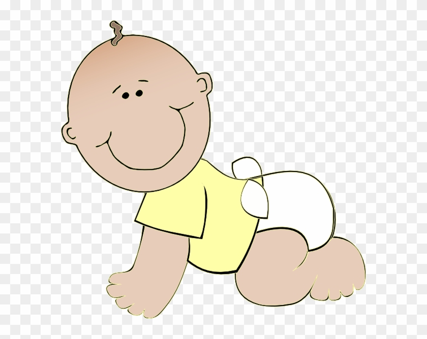 Neutral Baby Crawling Clip Art At Clker - Clip Art #969095