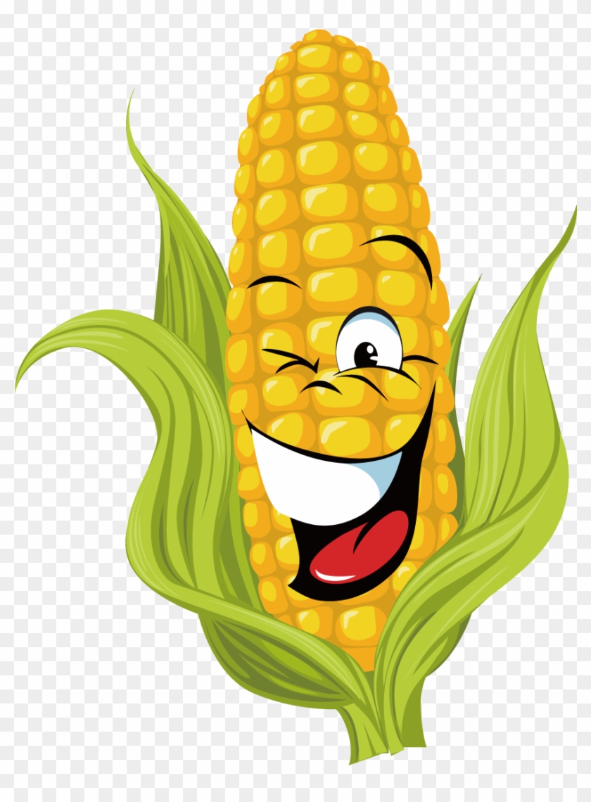 Corn On The Cob Maize Sweet Corn Clip Art - Corn Cartoon Png #969115