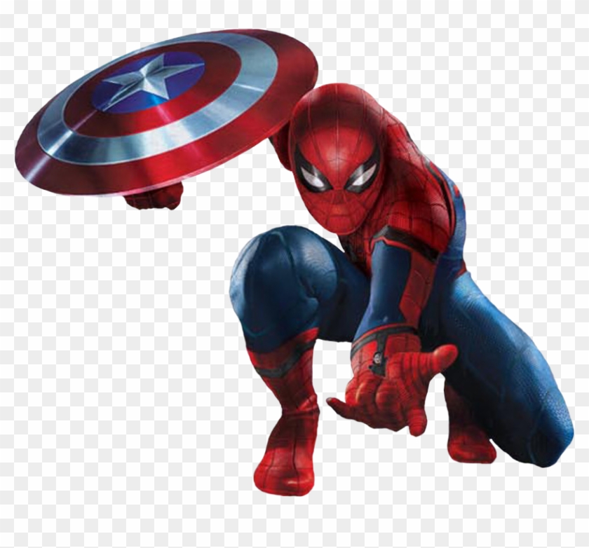 Cw Spider-man Shield Promo - Captain America Civil War Promo Art Spiderman #969231