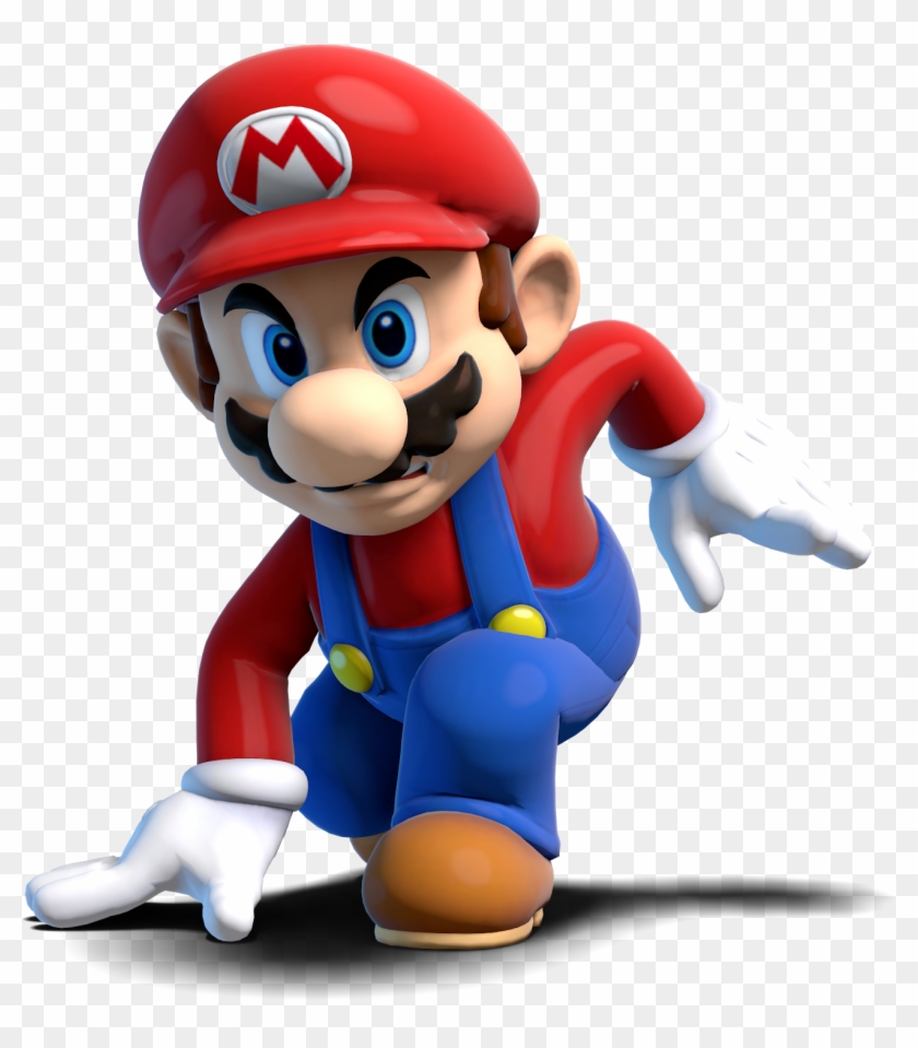 Blender Metal Mario Trophy Pose Mario Variant By - Mario Fight Pose #969319