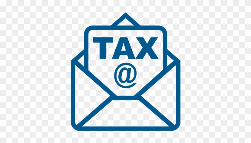 Tax E-mail - Email Icon White #969327