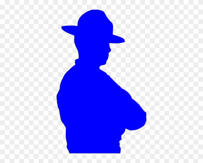 Cop Svg Clip Arts 372 X 597 Px - Silhouette Of Law Enforcement #969325