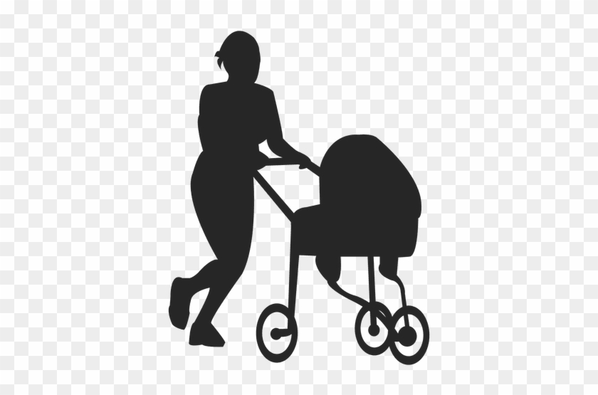 Mother Pushing Baby Carriage - Icono Png Carrito Bebe #969355