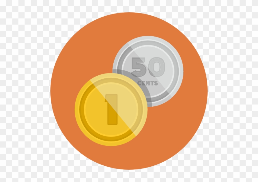 Transparent Png Coin Image - Coin Flat Icon Png #969376