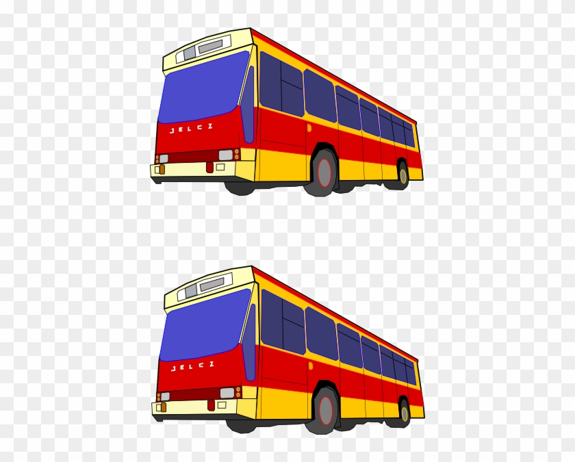 Free Vector Berliet Clip Art - Yellow Red Bus #969666