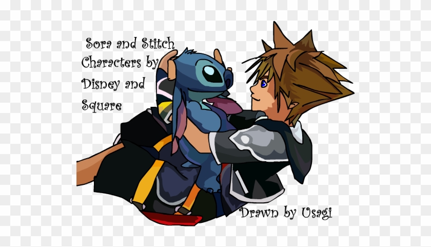 Sora And Stitch By Usagi-zakura - Kingdom Hearts Stitch Summon #969731