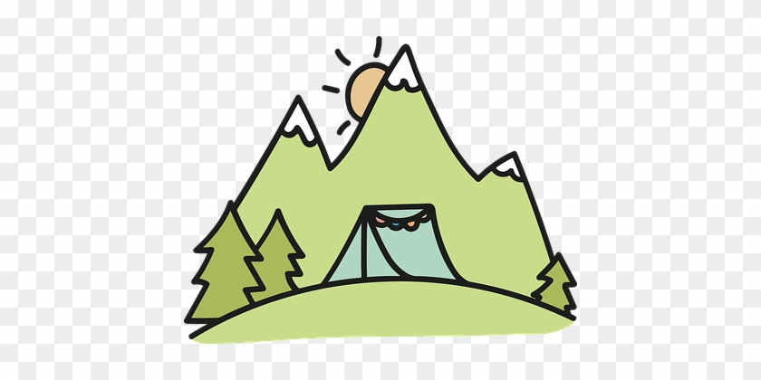 Camping, Tent, Fir, Mountain, Tree, Dawn - Camping #969778