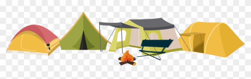 Campground Tents - Transparent Camping Png #969784