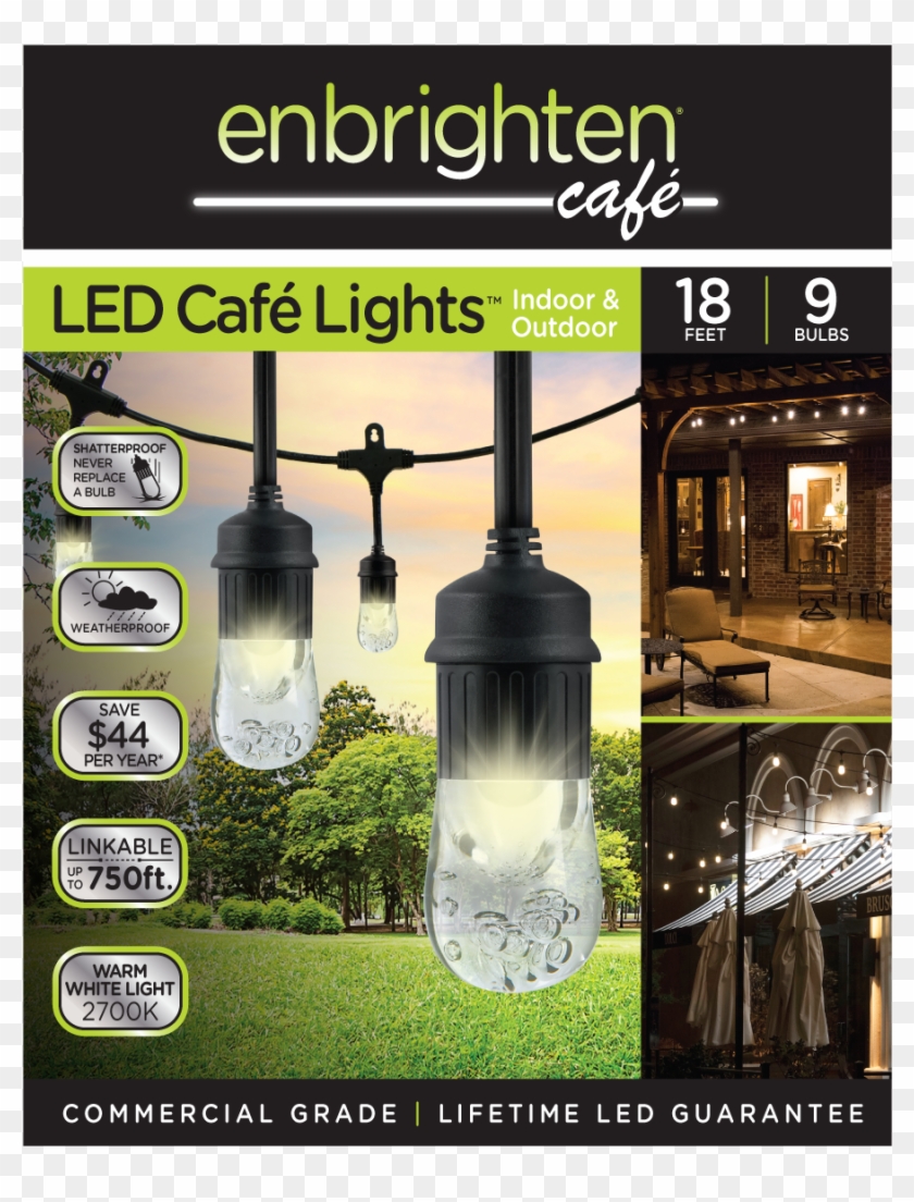 Jasco 31660 Enbrighten Cafe Led Lights, White #969831