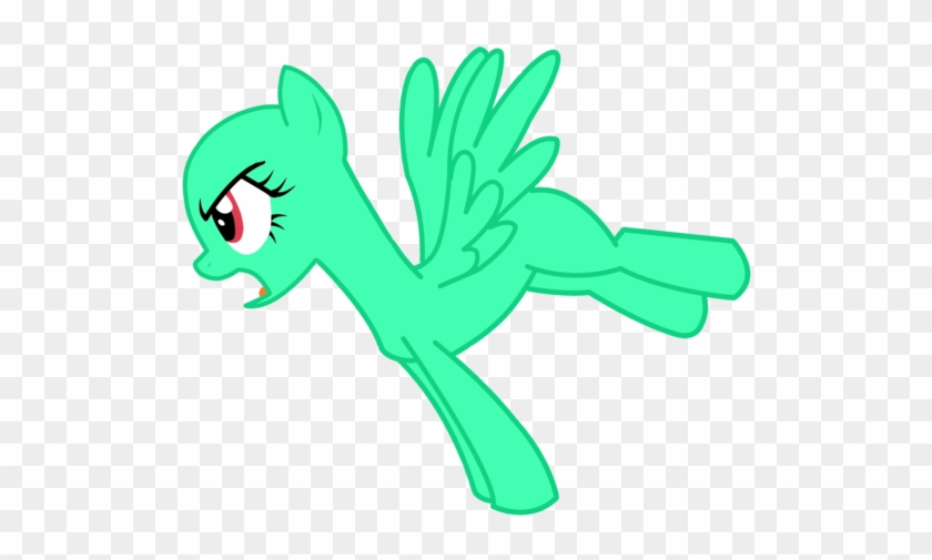 My Little Pony Base Pegasus - Mlp Base Pegasus Flying Angry #970031