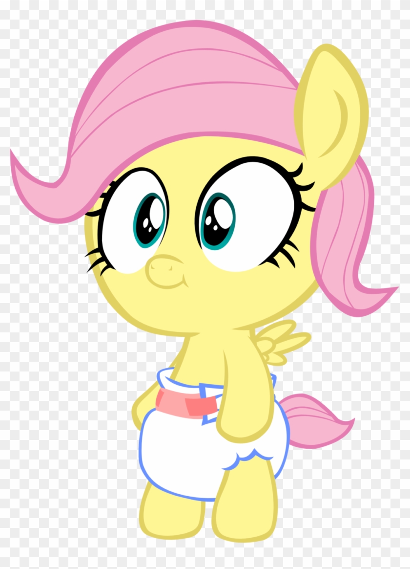 Baby Fluttershy - Fluttershy And Rainbow Dash Baby #970136