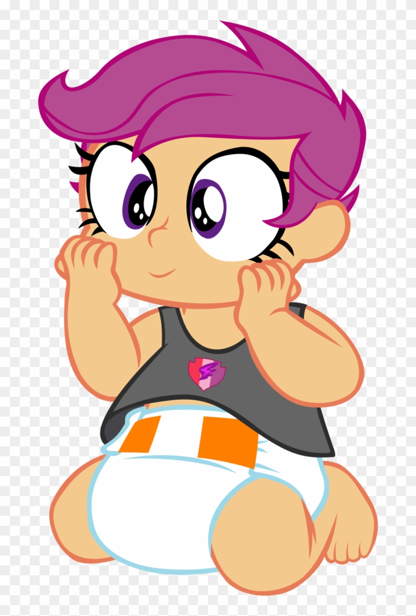 Baby Equestria Girl Scootaloo By Megarainbowdash2000 - Rainbow Dash And Baby Scootaloo #970144