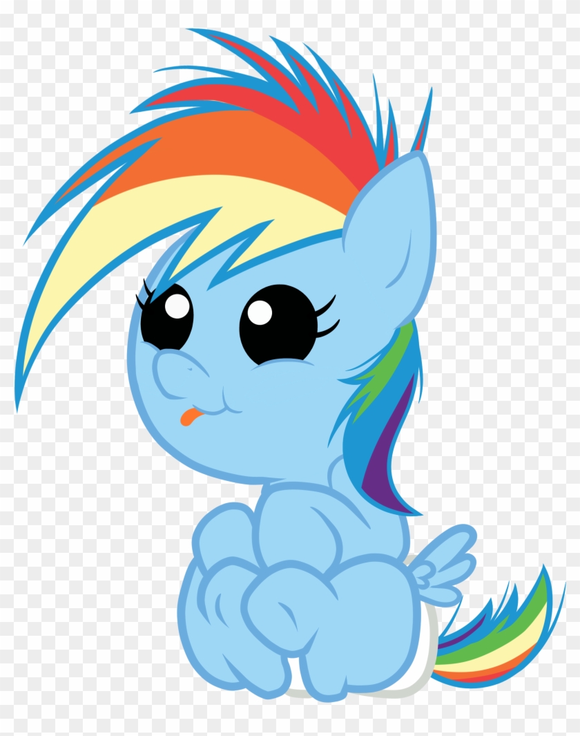 My Little Pony Baby Rainbow Dash - Mlp Baby Rainbow Dash #970170