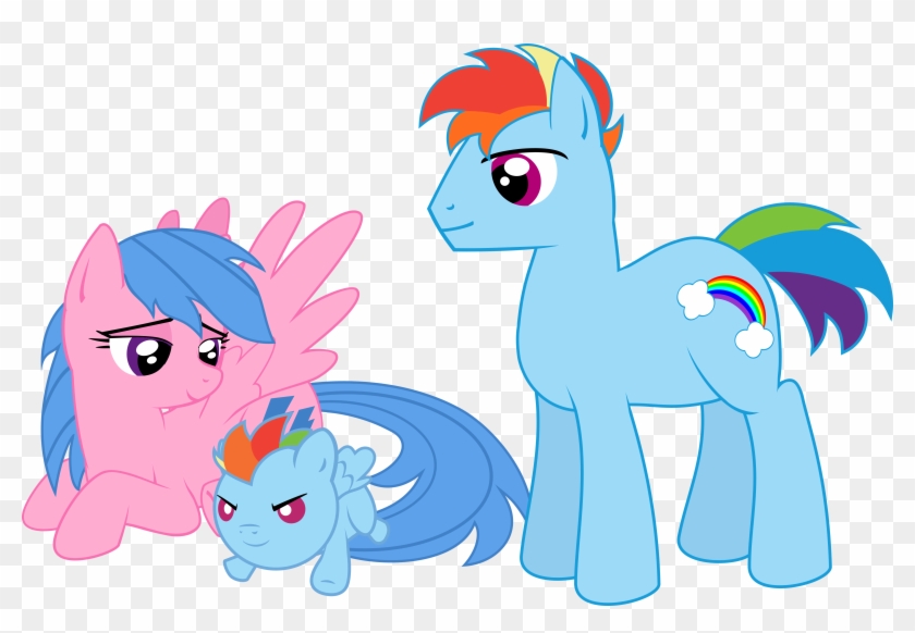 Rainbow Dash Family By Lockhe4rt Rainbow Dash Family - Mlp Rainbow Dash Family #970236