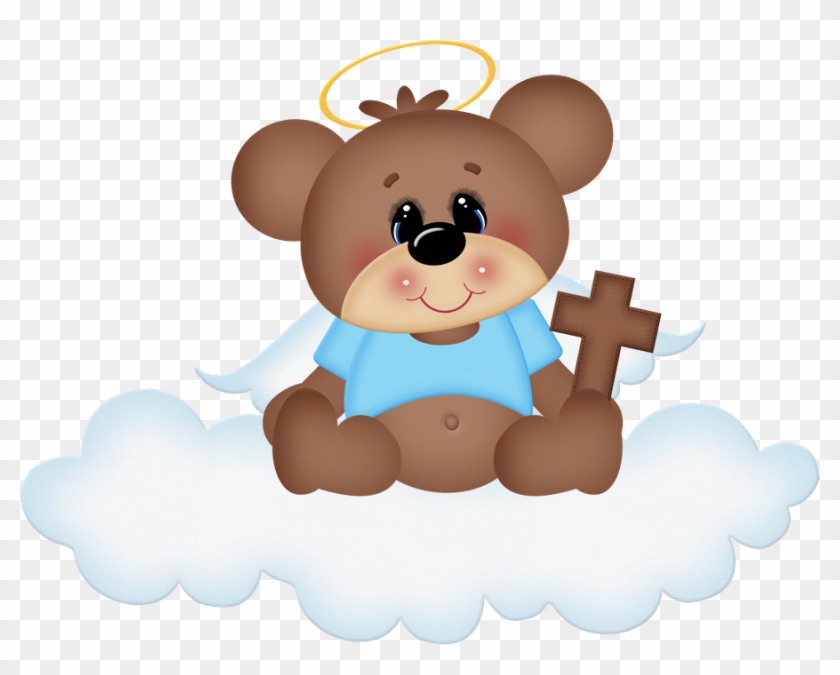 Teddy Bear Angel Baby Cloud Background Royalty Free - Desenhos De Ursinhos Em Png #970294