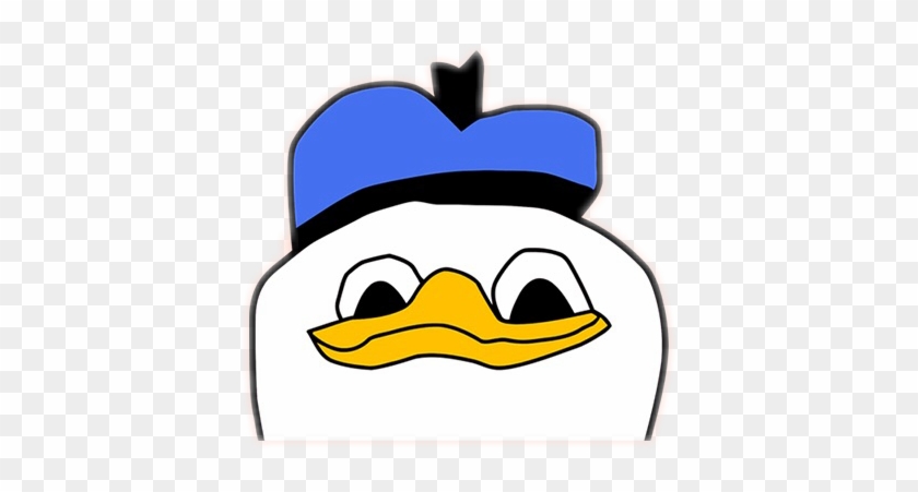 Duck Meme Duck Hat White Beak Creepy Creep Creeper Uncle Dolan