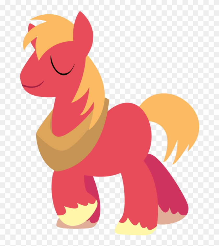 Ironfruit, Big Macintosh, Earth Pony, Male, Minimalist, - Cartoon #970329