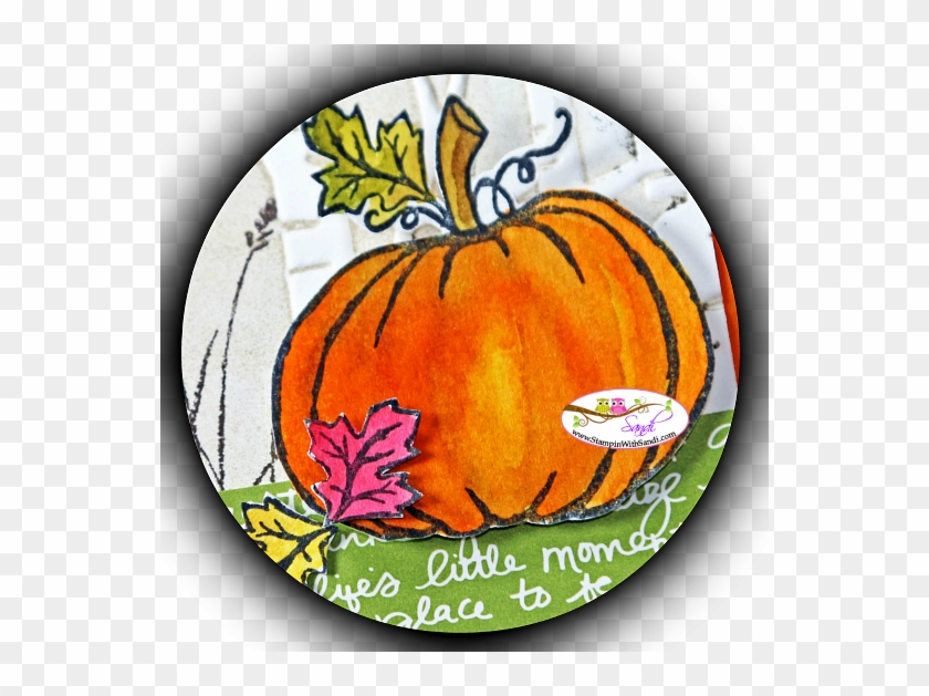 Woodland Embossing Folder Card Circle - Pumpkin #970331