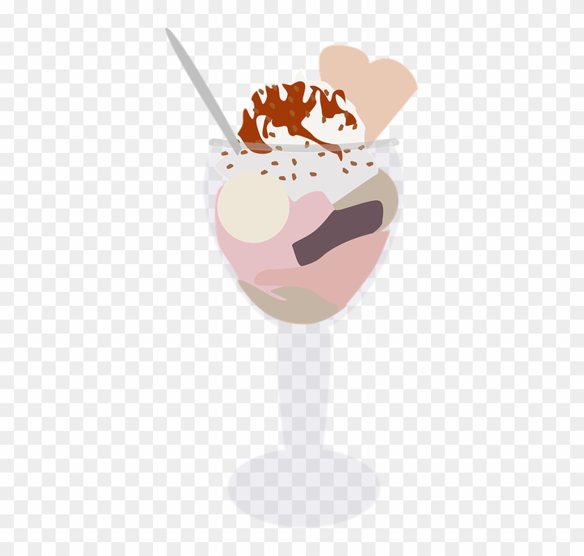 Cartoon Ice Cream Sundae 14, Buy Clip Art - Zmrzlinovy Pohar Png #970350