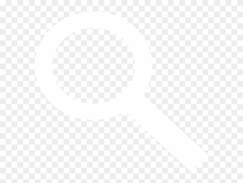 Search Button Clipart - Magnifying Glass Clipart White #970385
