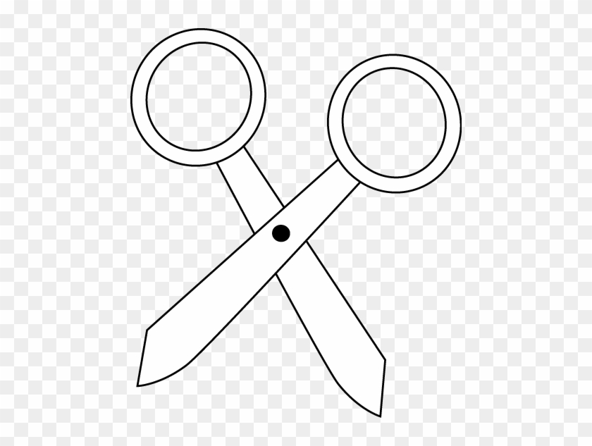 Black And White Scissors - Clip Art White Scissors #970386