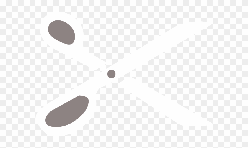 White Clipart Scissors - White Scissors Vector Png #970388