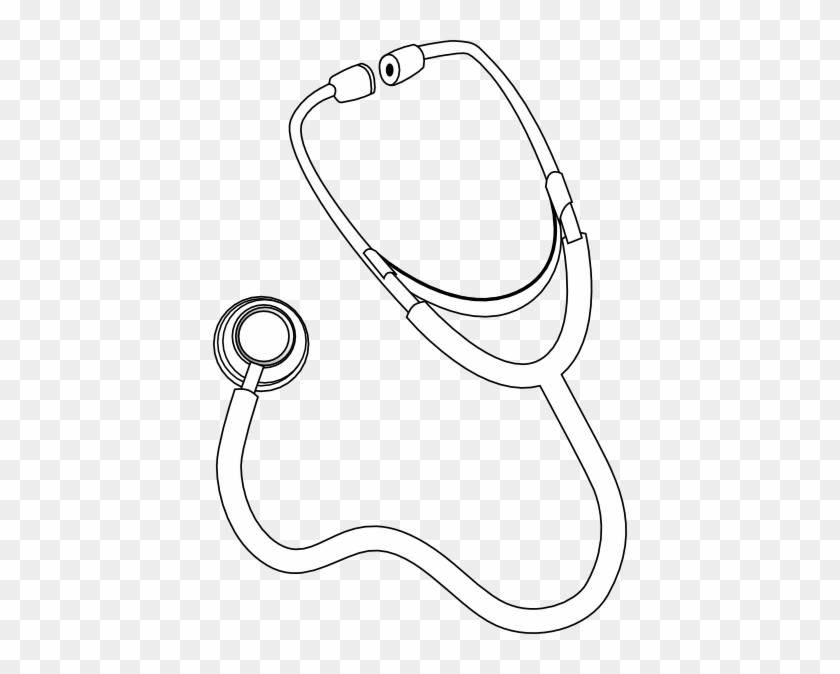 Red Stethoscope Clip Art At Vector Clip Art - Stethoscope Clipart With Black Background #970401