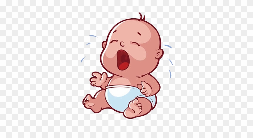 Infant Cartoon Drawing Child - Crying Baby Cartoon #970405