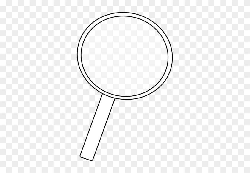 Black And White Magnifying Glass - A.b. Lucas Secondary School #970404