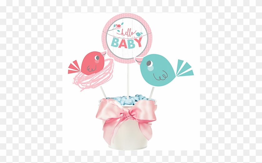 Hello Baby Girl Shower Centerpiece Sticks - Creative Party Carousel Party Centerpiece Sticks (3pk) #970421